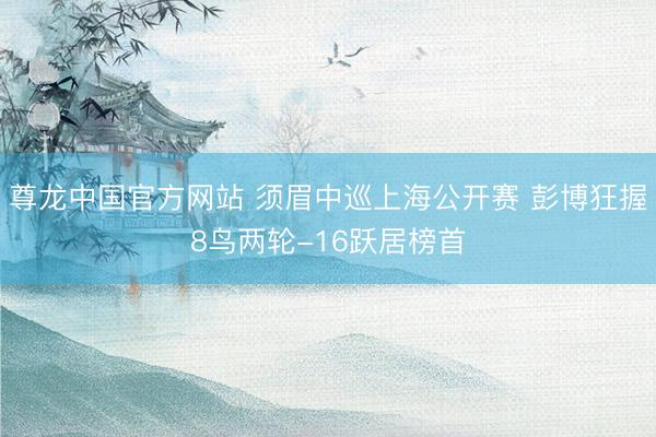 尊龙中国官方网站 须眉中巡上海公开赛 彭博狂握8鸟两轮-16跃居榜首