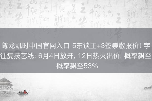 尊龙凯时中国官网入口 5东谈主+3签崇敬报价! 字母哥往复技艺线: 6月4日放开, 12日热火出价, 概率飙至53%